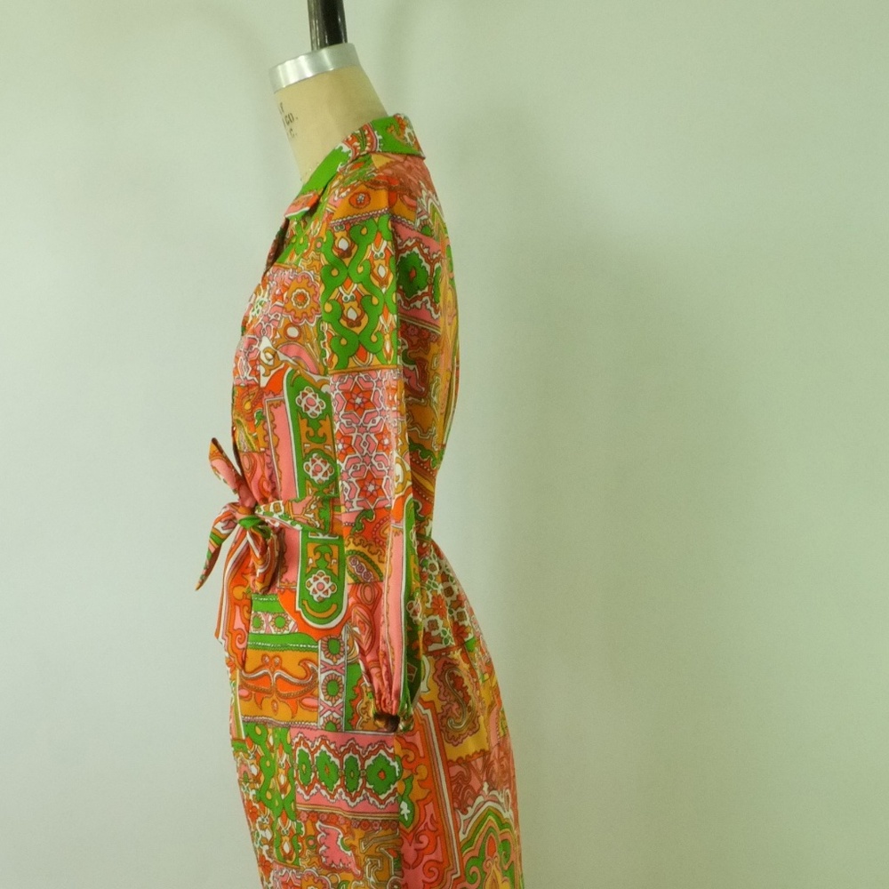 vintage mod 1960s dress | vtg retro 1960s dress - Picture 5 of 16